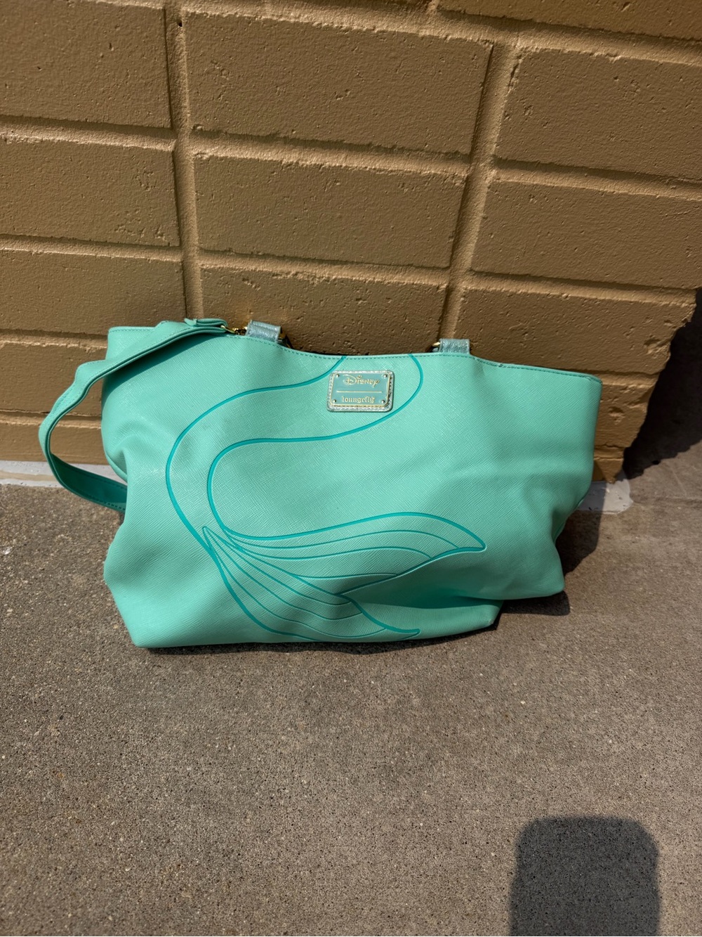 Loungefly Mint Green Mermaid Tail Tote Bag